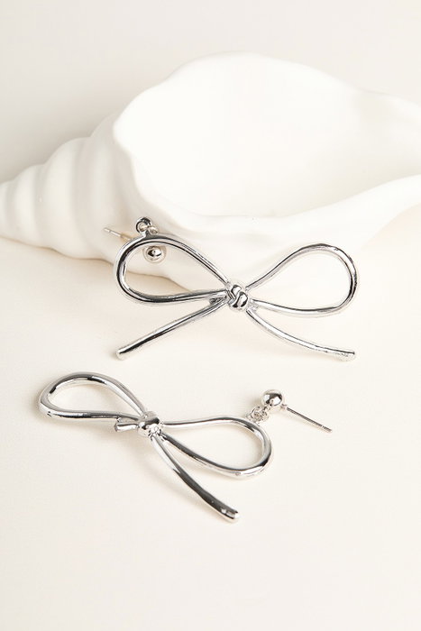 Heliophilia Silver Pendientes de Metal Plateado ELKGC68394G